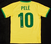 Pele Signed CBD Brazil Jersey (BAS)