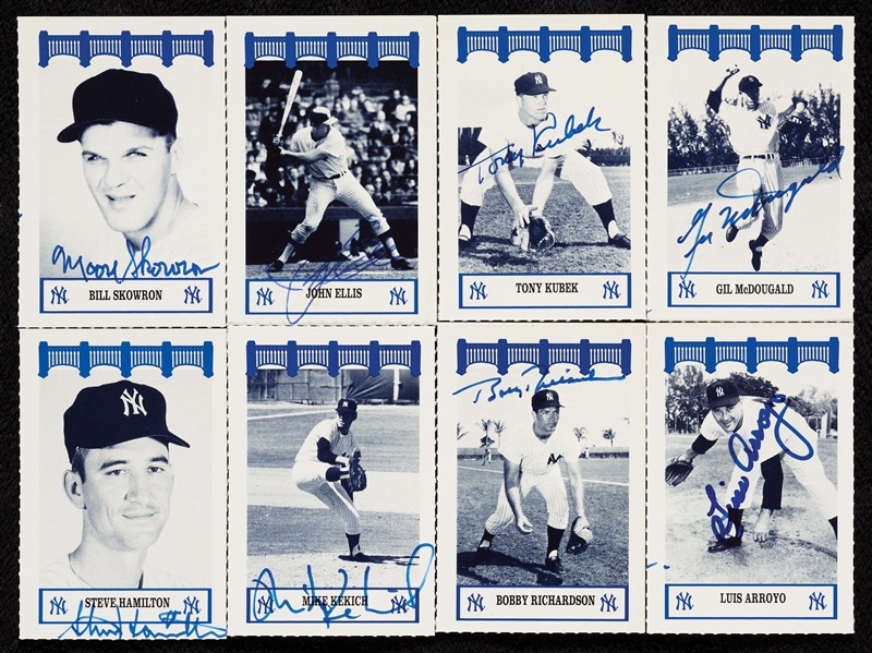 1992 Wiz New York Yankees of the 60s Set with (78) Signed
