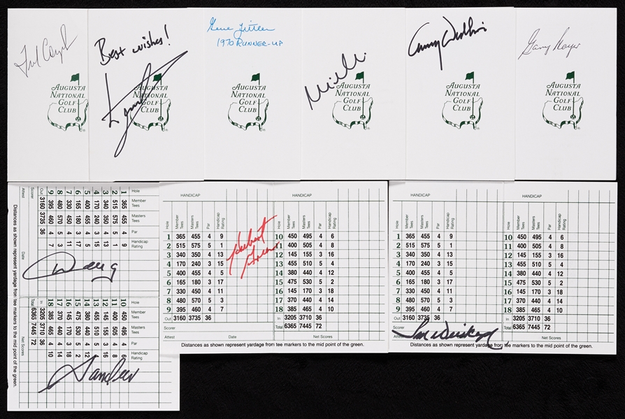 Masters Signed Scorecards Collection (99)