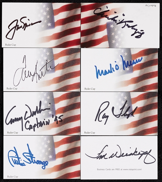 Ryder Cup Signed Custom Business Card Group (81)