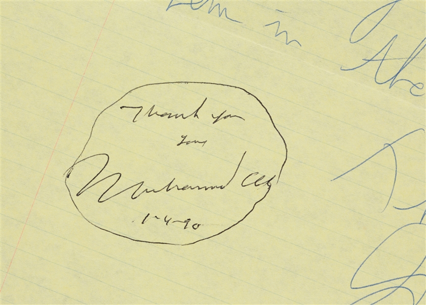 Muhammad Ali Signed Fan Letter (BAS)
