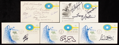 Tennis Greats Signed FDC Group Signed by 15