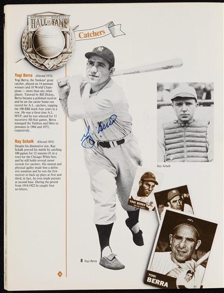Baseball Hall of Fame Yearbook Signed by 36