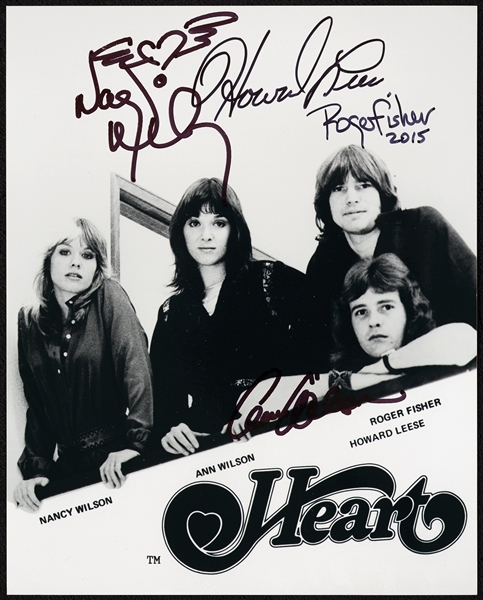 Heart Group-Signed 8x10 Photo (BAS)
