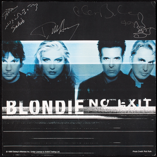 Blondie Group-Signed No Exit Poster (BAS)