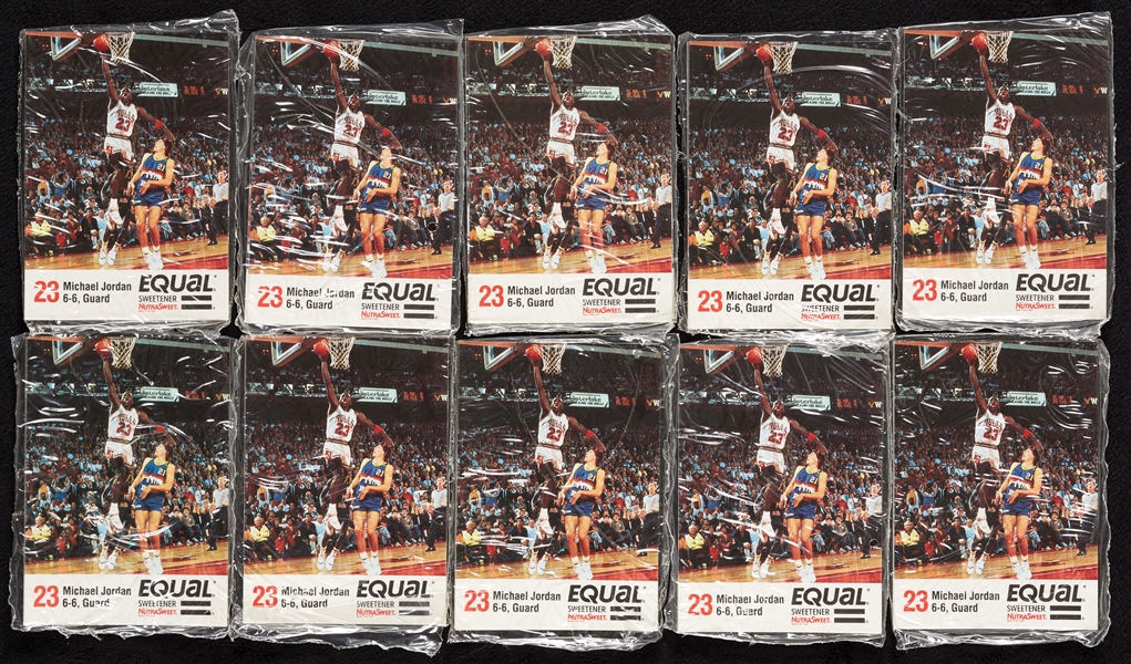 1989-90 Equal Chicago Bulls Sealed Set Group with Michael Jordan (10)