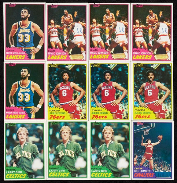 1981 Topps Basketball Massive High-Grade Group, Sets (2,100)
