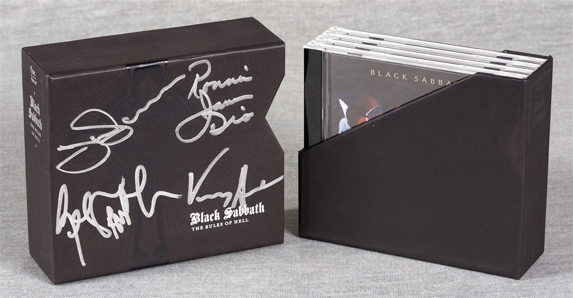 Black Sabbath Group-Signed The Rules of Hell CD Boxed Set (BAS)
