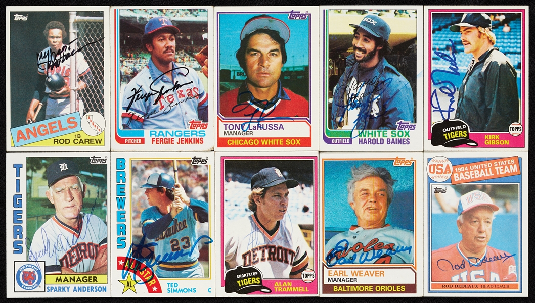 Signed 1981-1985 Topps Card Group (1100+)