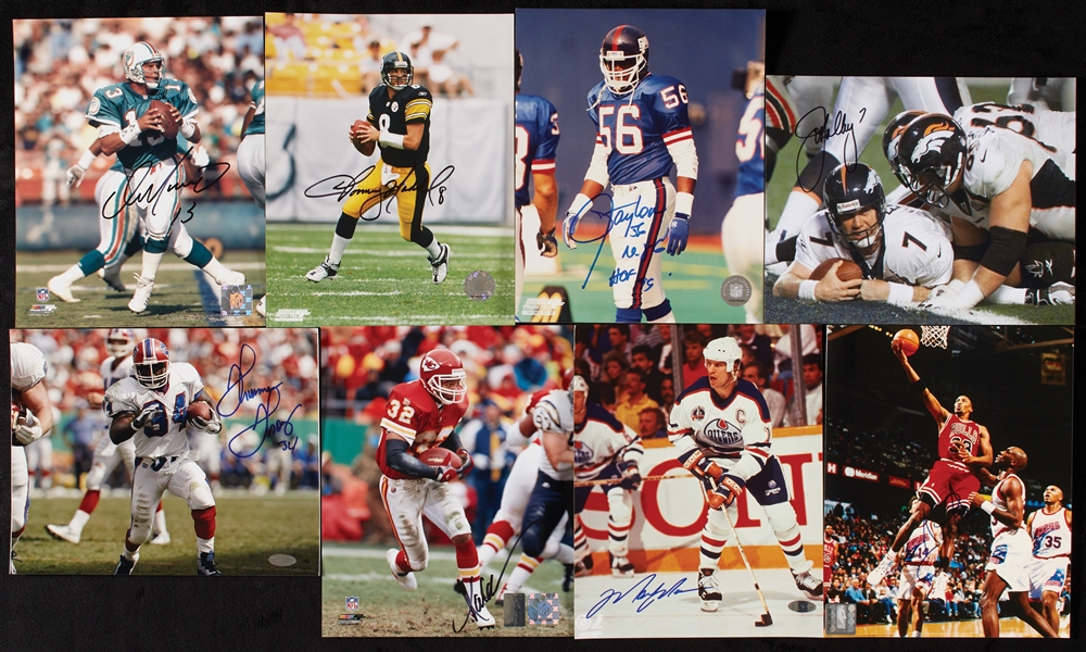 Signed Football 8x10 Photo Collection (350+)