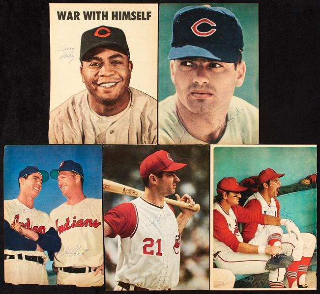 Cleveland Indians Signed Color Magazine Photos (31)