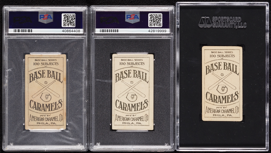 1909 E90-1 American Caramel Graded Trio (3)