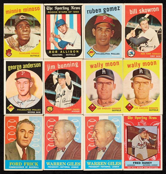 1959 Topps Baseball Group, Six HOFers, Seven Highs (240)