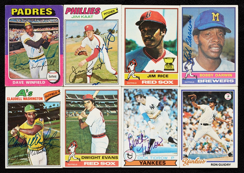 Signed 1975-1980 Topps Group (450)