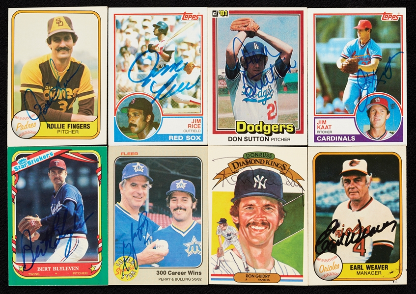Signed 1981-1992 Trading Cards (950+)