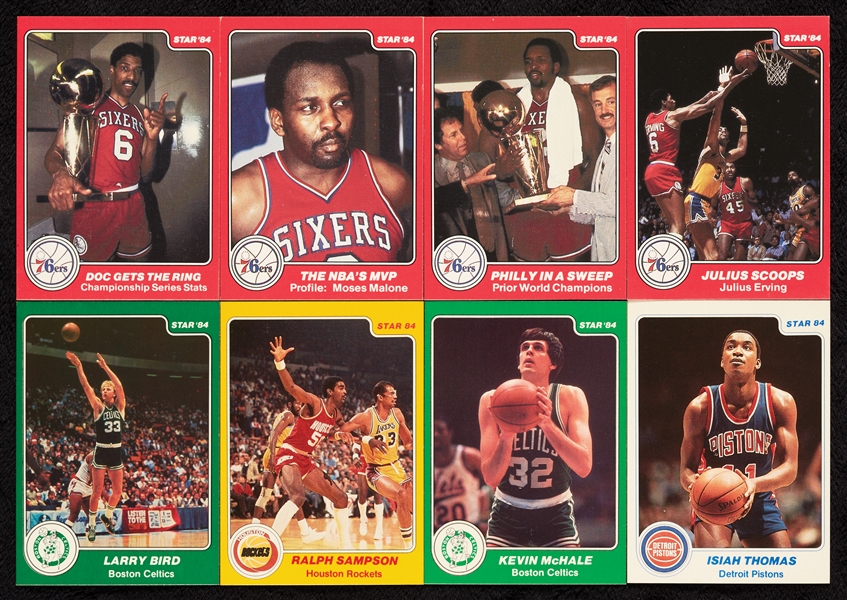 1984 Star Co. Basketball High-Grade Partial Set, Plus Stickers (108)