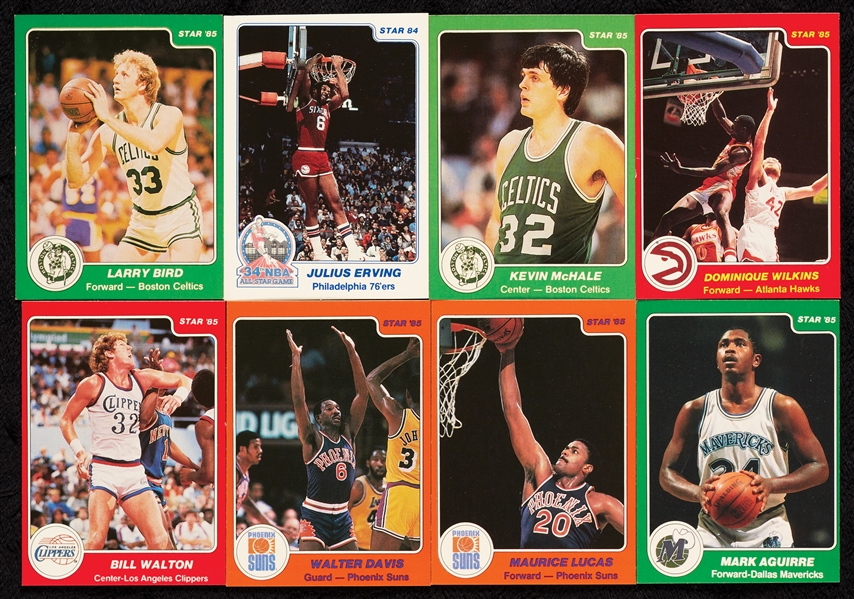 1985 Star Co. Basketball High-Grade Partial Set, Plus Stickers (161)