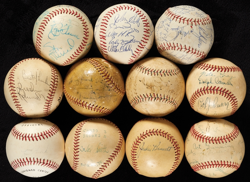 Signed Baseball Balance of Collection Group (11)