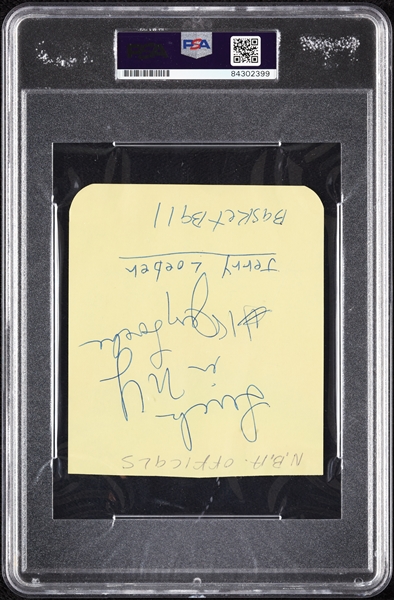 Emlen Tunnell Signed Album Page (PSA/DNA)
