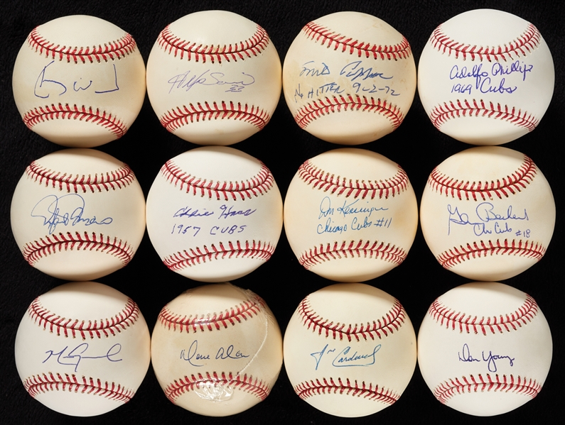 Cubs Single-Signed Baseball Collection (130)