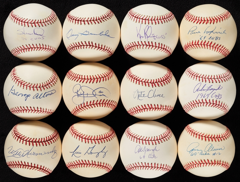 Cubs Single-Signed Baseball Collection (130)