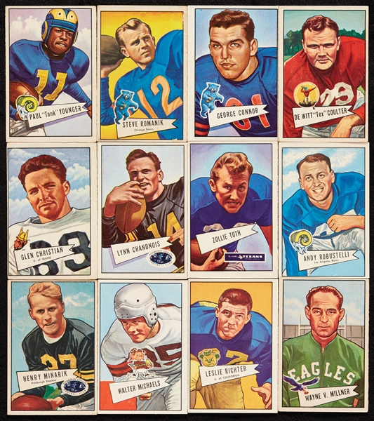 1952 Bowman Large Football Partial Set (69/144)