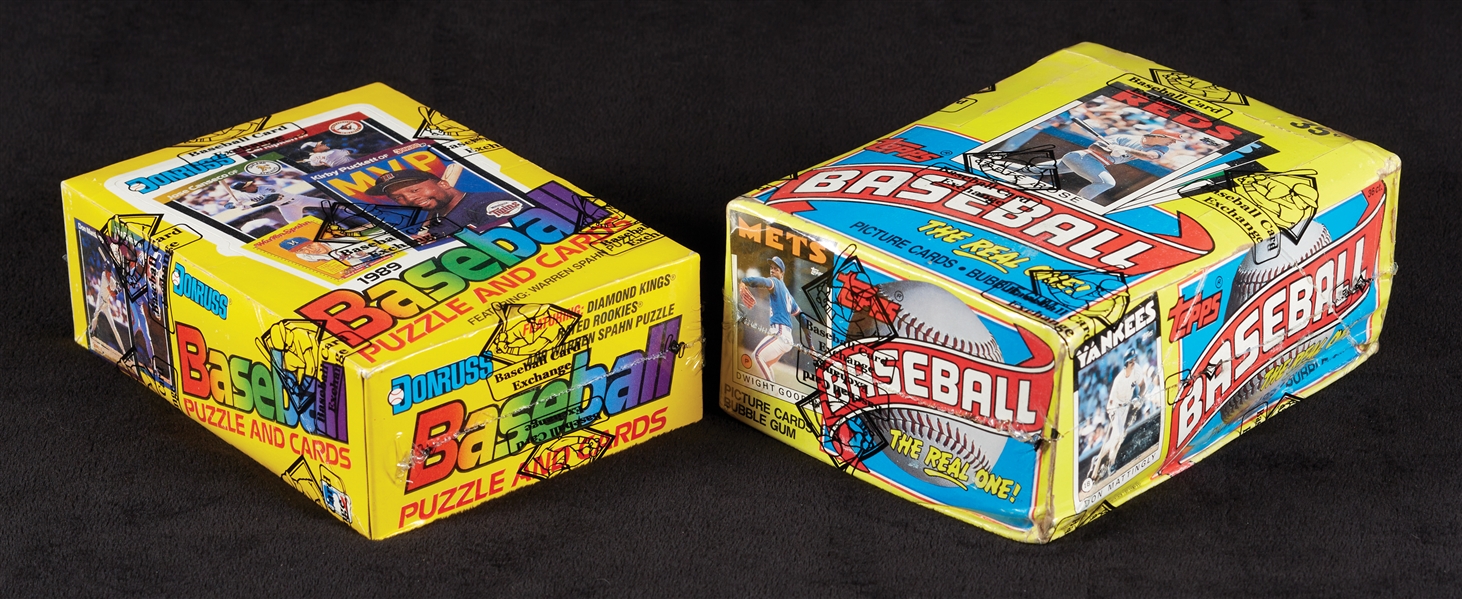 1986 Topps & 1989 Donruss Baseball Wax Boxes (2) (BBCE)