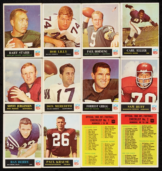 1965 Philadelphia Gum Football Partial Set (153/198)