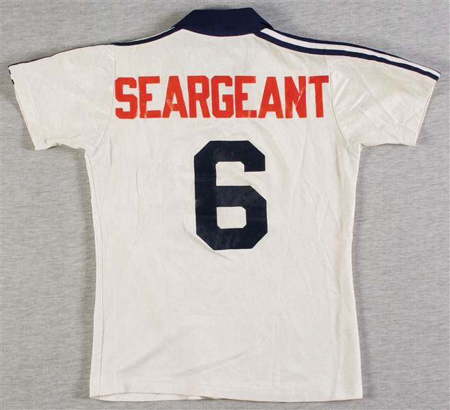 1980 Steve Seargeant Detroit Express NASL Game-Worn White Jersey