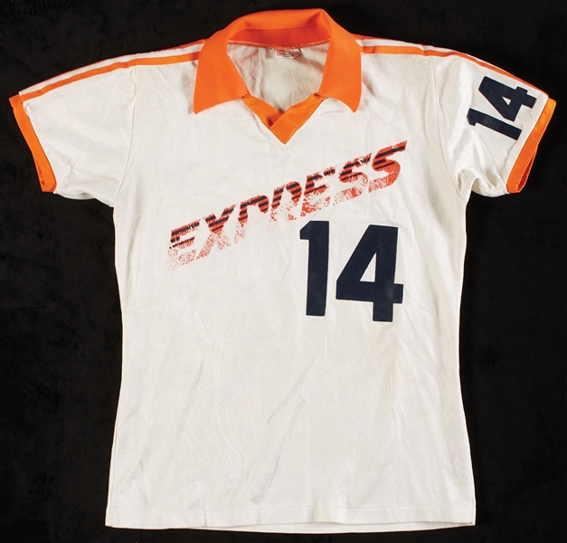 1979-80 Boris Psaker Detroit Express NASL Game-Worn White Jersey