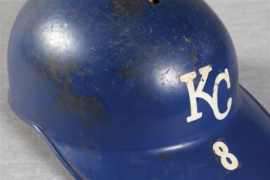 Early 1970s Kansas City Royals Ed Kirkpatrick Game-Worn Batting Helmet