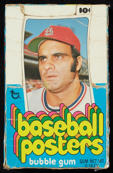 1972 Topps Posters Baseball Empty Display Box (BBCE)