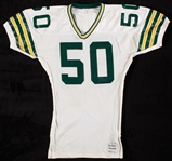 1989-90 Johnny Holland Green Bay Packers Game-Worn Road Jersey
