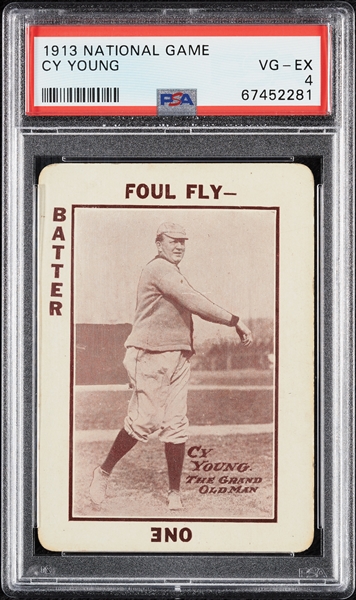 1913 National Game Cy Young PSA 4