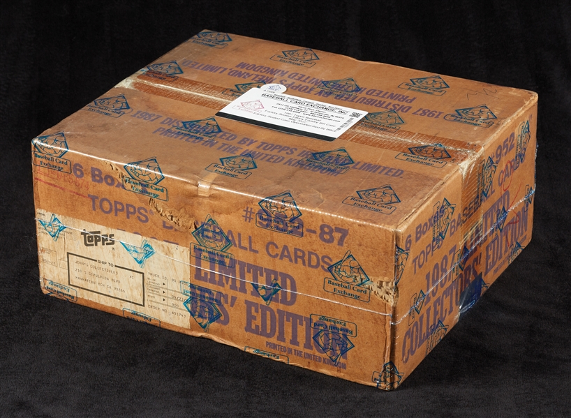 1987 Topps Tiffany Baseball Set Case (6) (BBCE)