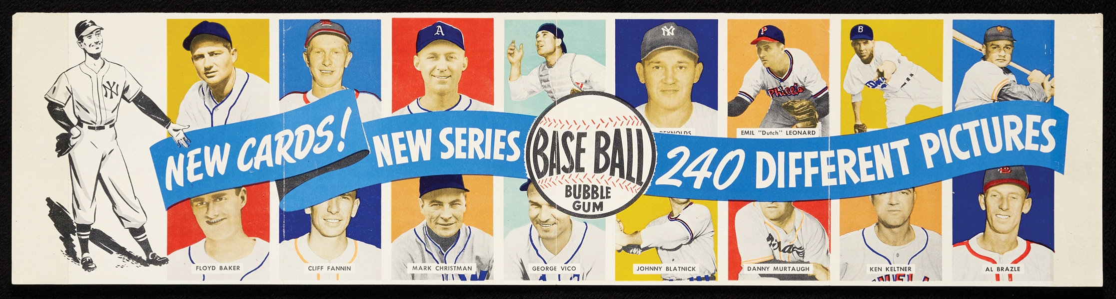 1949 Bowman Baseball Advertising Sheet