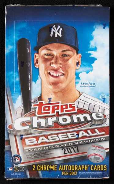 2017 Topps Chrome Baseball Hobby Box (24)