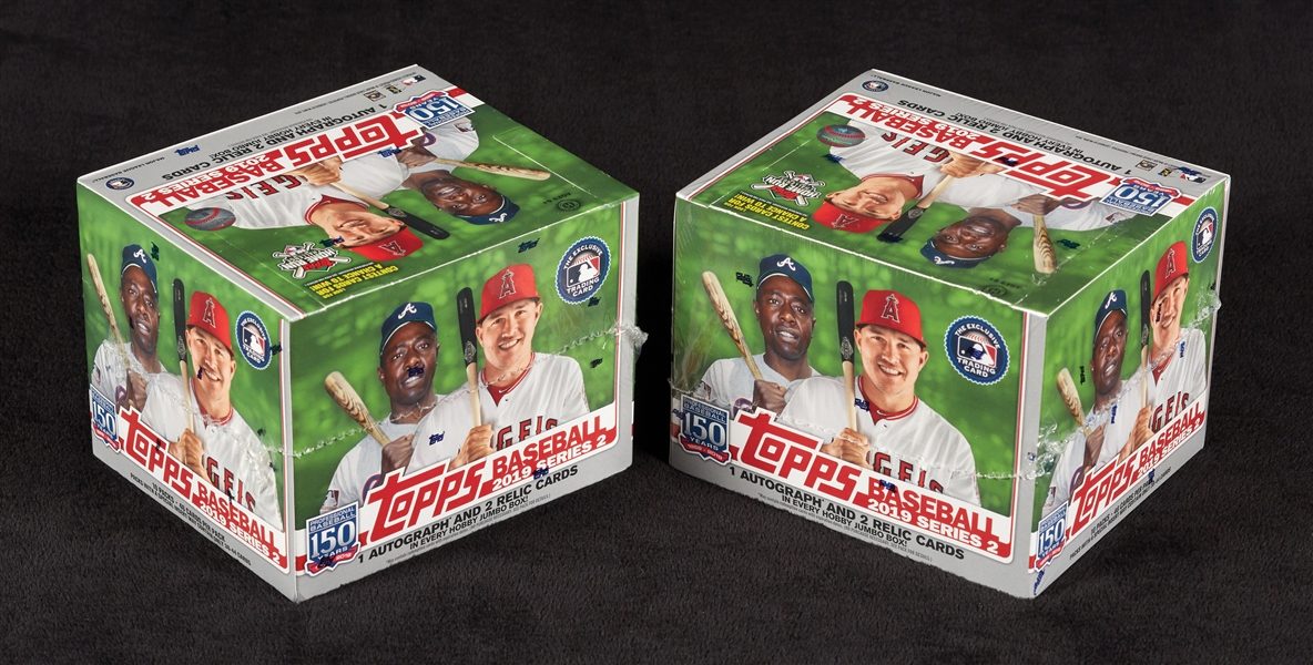 2019 Topps Series 2 Baseball Jumbo Hobby Boxes Pair (2)