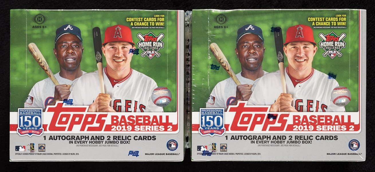 2019 Topps Series 2 Baseball Jumbo Hobby Boxes Pair (2)