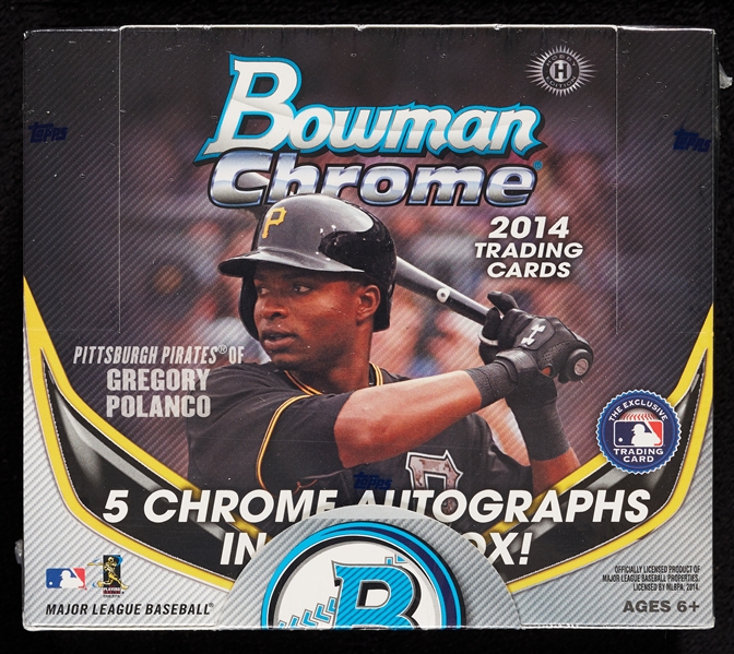 2014 Bowman Chrome Baseball Hobby Jumbo Box (12)