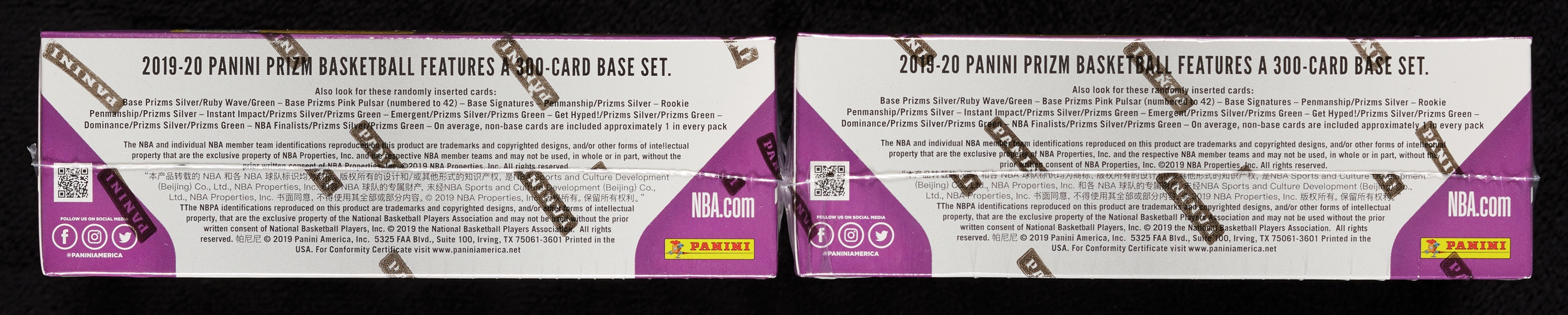 2019-20 Panini Prizm Basketball Retail Boxes Pair (2)