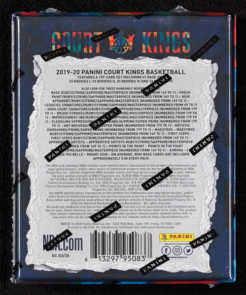 2019-20 Court Kings Basketball Hobby Box (10)