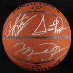 Michael Jordan, Scottie Pippen & Dennis Rodman Signed Spalding Basketball (Fanatics) (UDA)