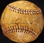 1937 New York Yankees World Champs Team-Signed Baseball with Lou Gehrig SS (JSA)