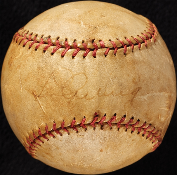 Lou Gehrig Single-Signed Baseball (JSA)