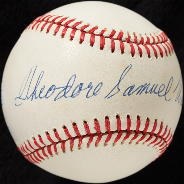 Theodore Samuel Williams Single-Signed OAL Full-Name Baseball (Graded PSA/DNA 9) (BAS)