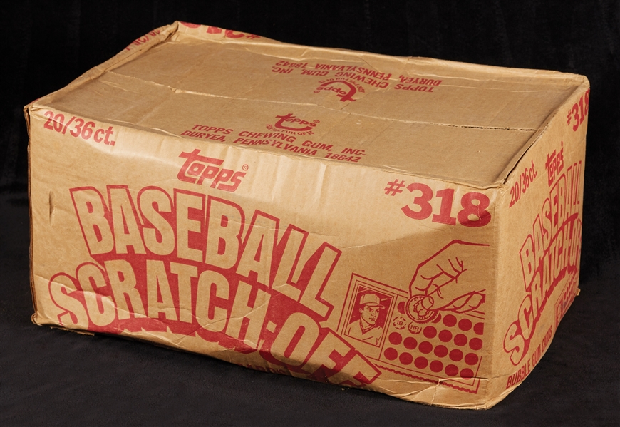 1981 Topps Scratch-Off Baseball Case (20)