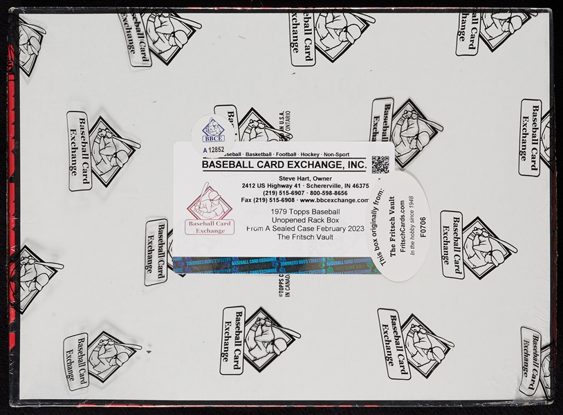 1979 Topps Baseball Rack Pack Box (24) (Fritsch/BBCE) (FASC)