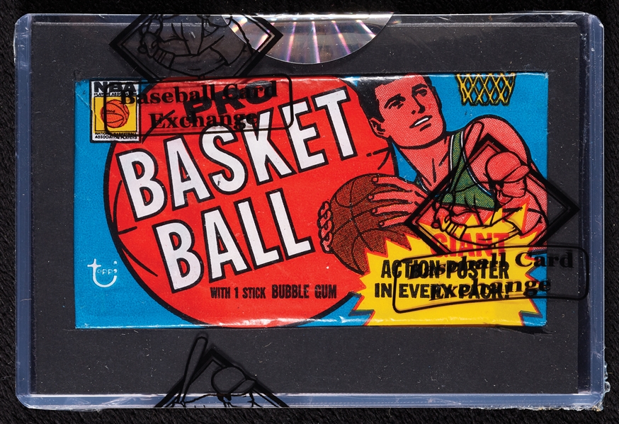 1970-71 Topps Basketball 1st Series Wax Pack - Scoring Leaders Back (BBCE)