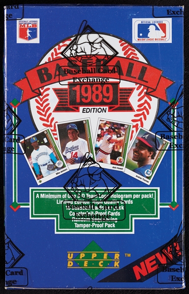 1989 Upper Deck Baseball Low Series Wax Box (BBCE)